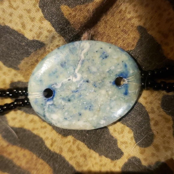 3 vintage stone, Horse hair and leather bracelets - Picture 7 of 7